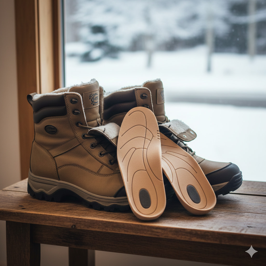 Supportive footwear and custom orthotics for heel pain treatment Edmonton