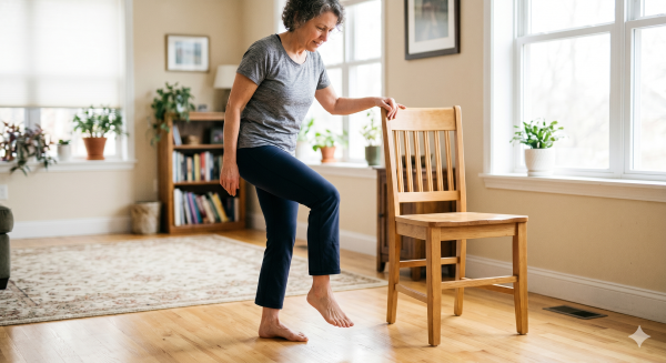 Functional decline and Foot Pain Warning Signs during balance and movement stability exercises